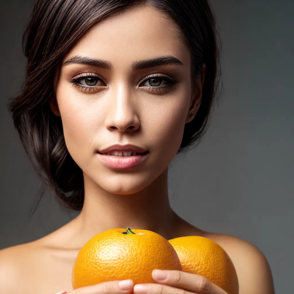 mao mulher laranja suco vitaminaC