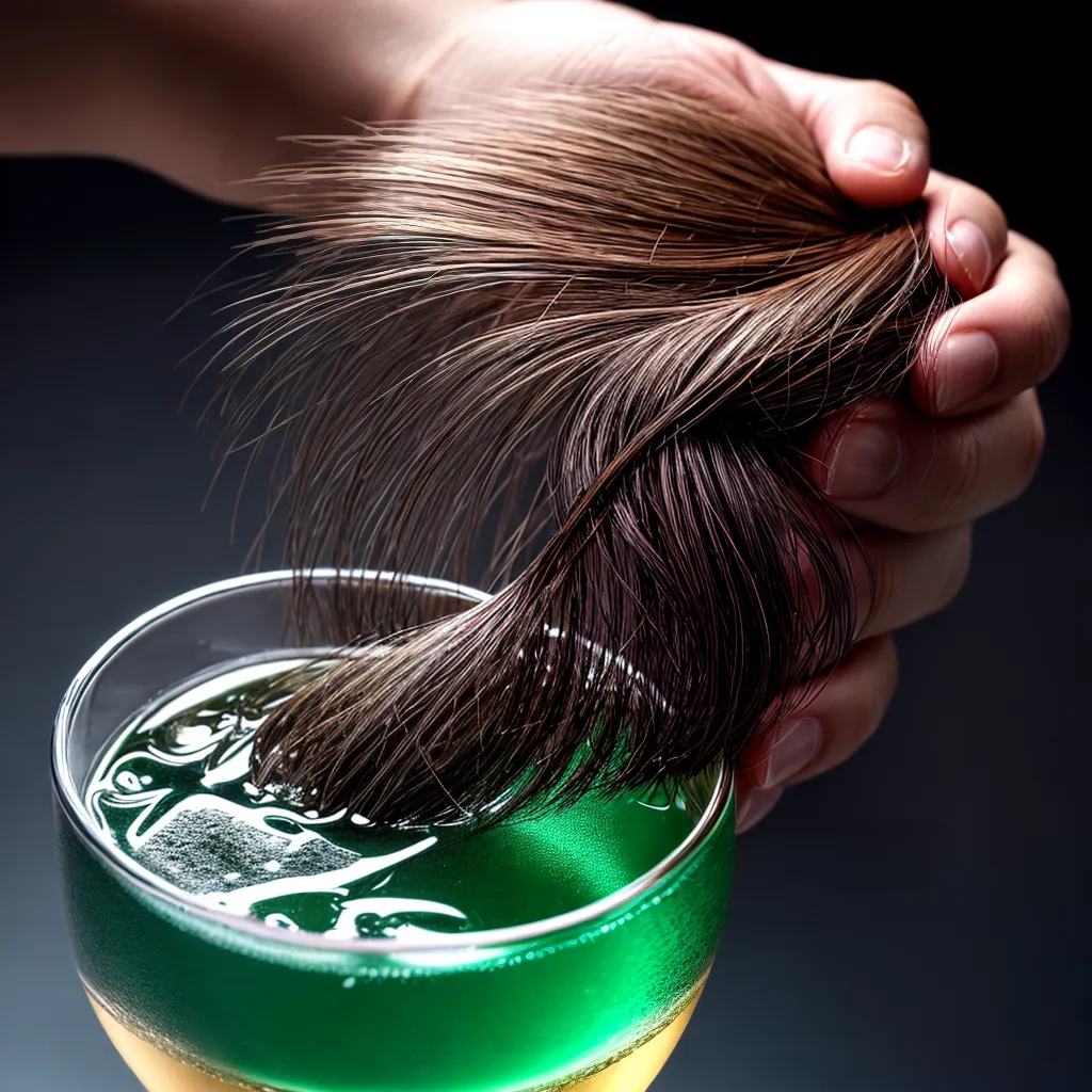 mao copo alcool cabelo saudavel