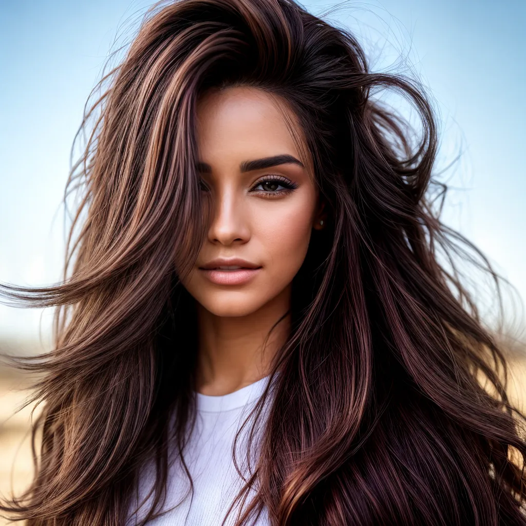 mulher cabelo brilhante cobre mulher cabelo brilhante cobre