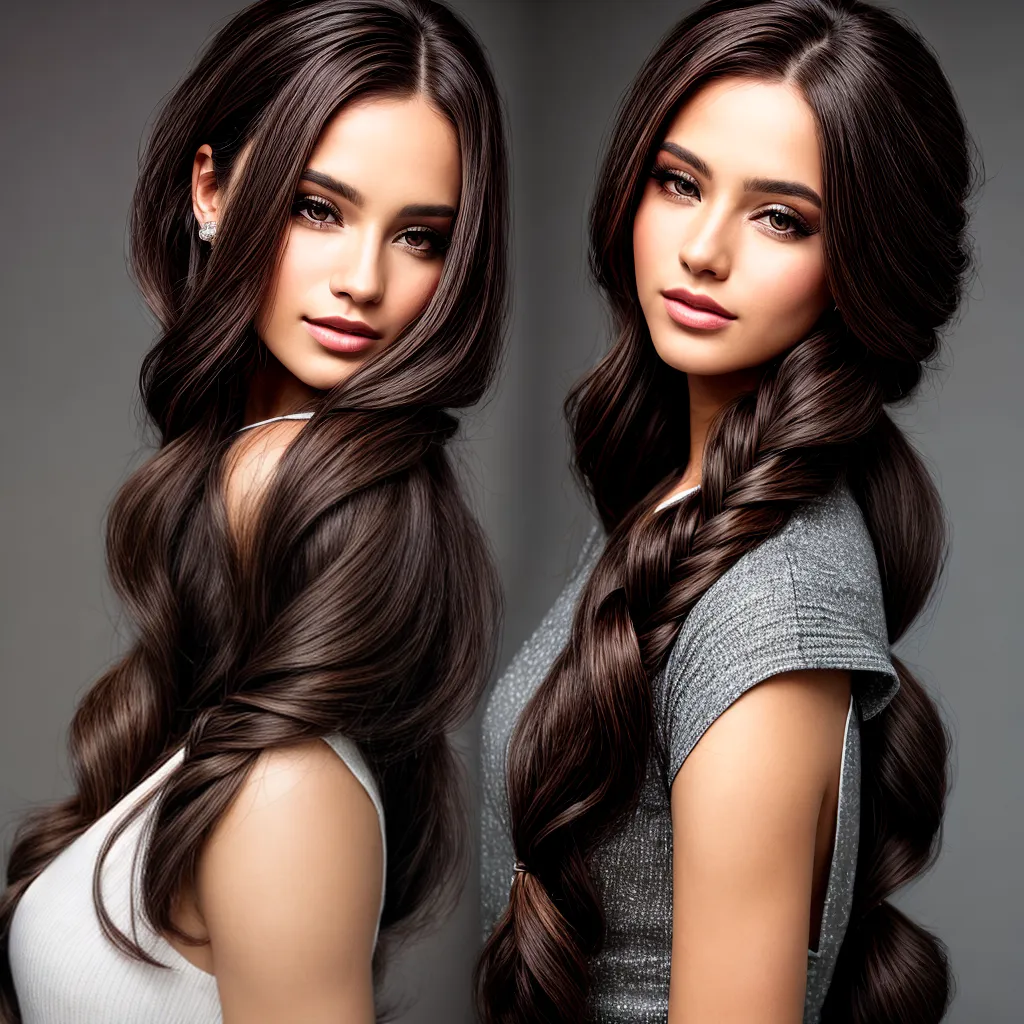 tranca peixe cabelo longo feminino
