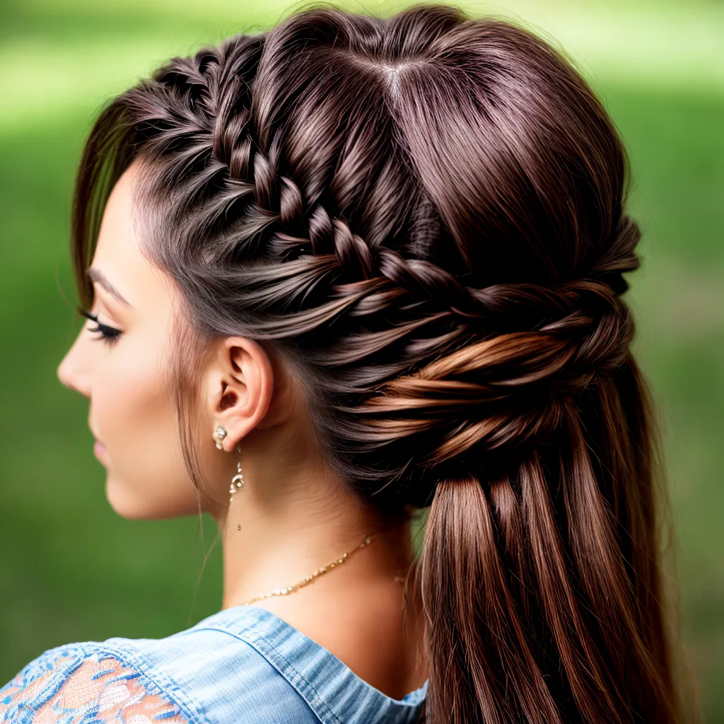 cabelo trancas artisticas mulher