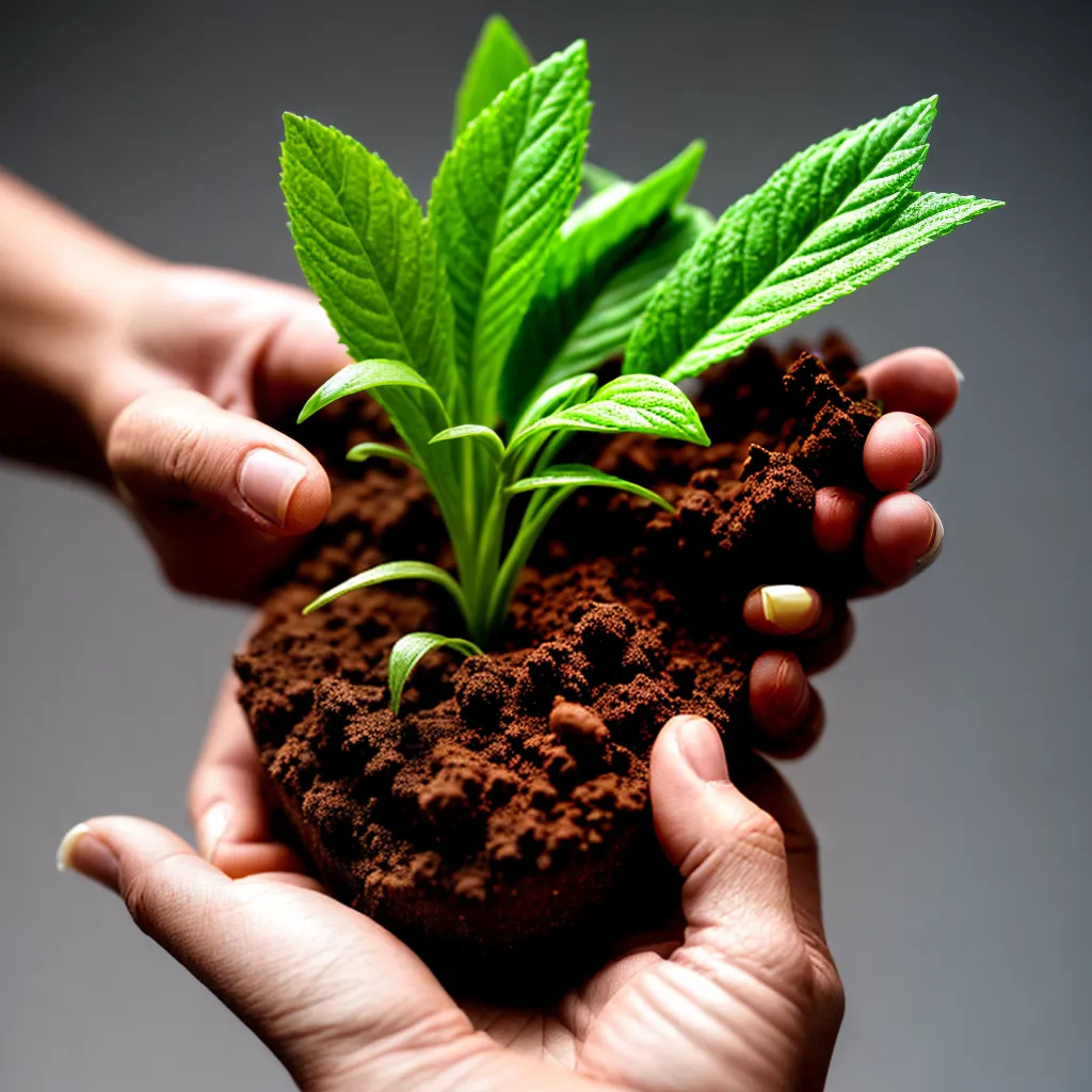 mao planta verde crescimento esperanca