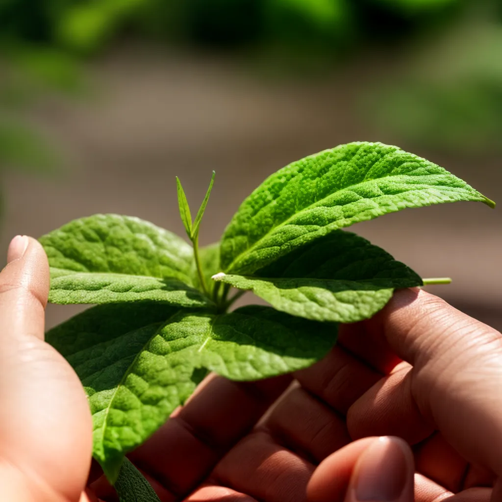 mao planta verde crescimento superacao