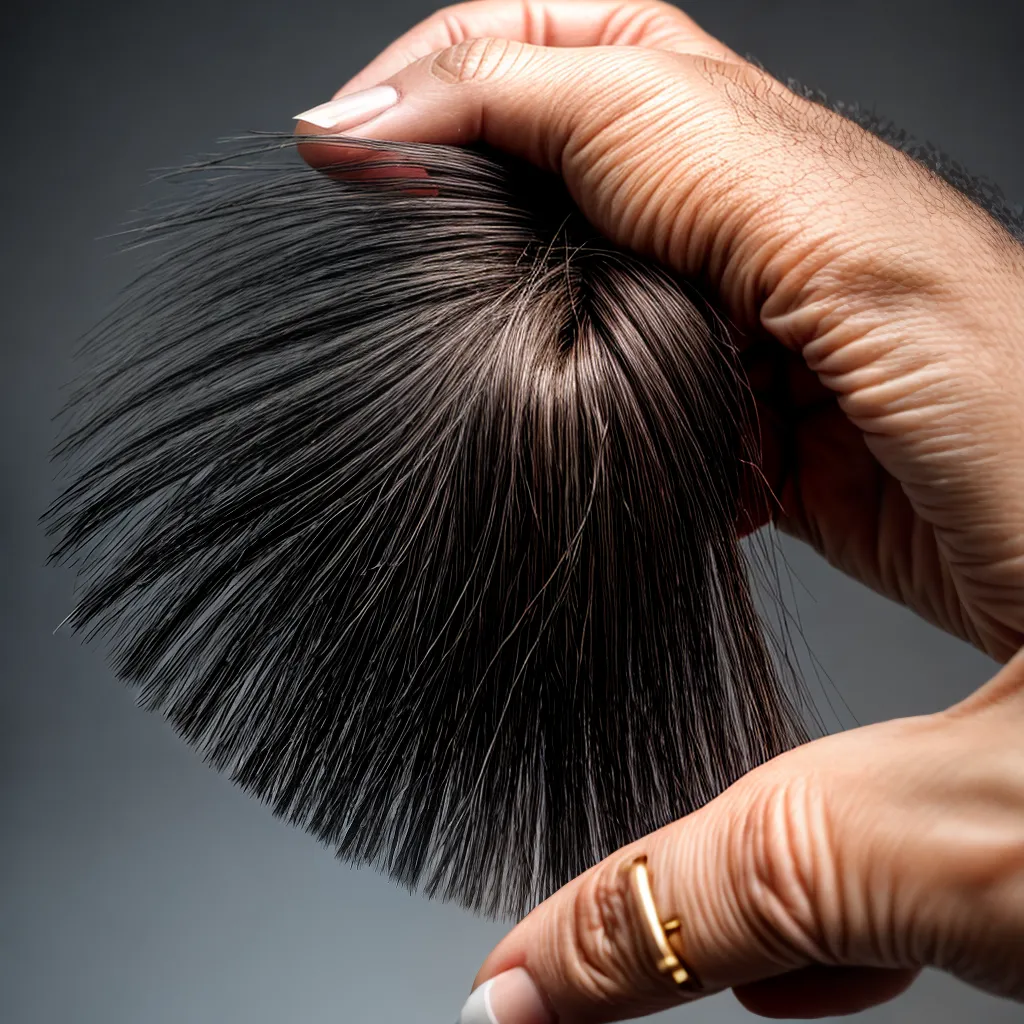 queda cabelo mao reflexo espelho