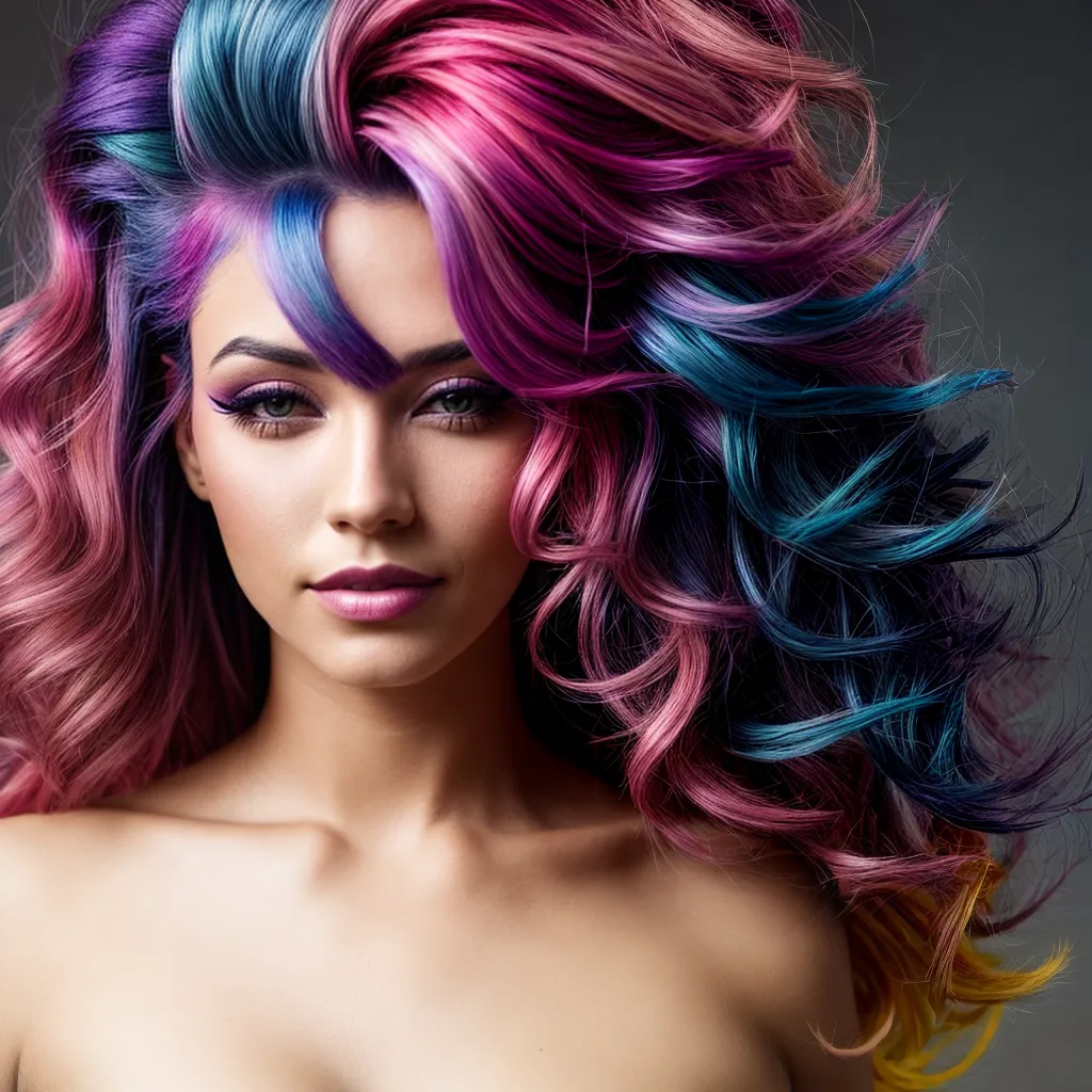 mulher cabelo colorido vibrante 3 mulher cabelo colorido vibrante 3