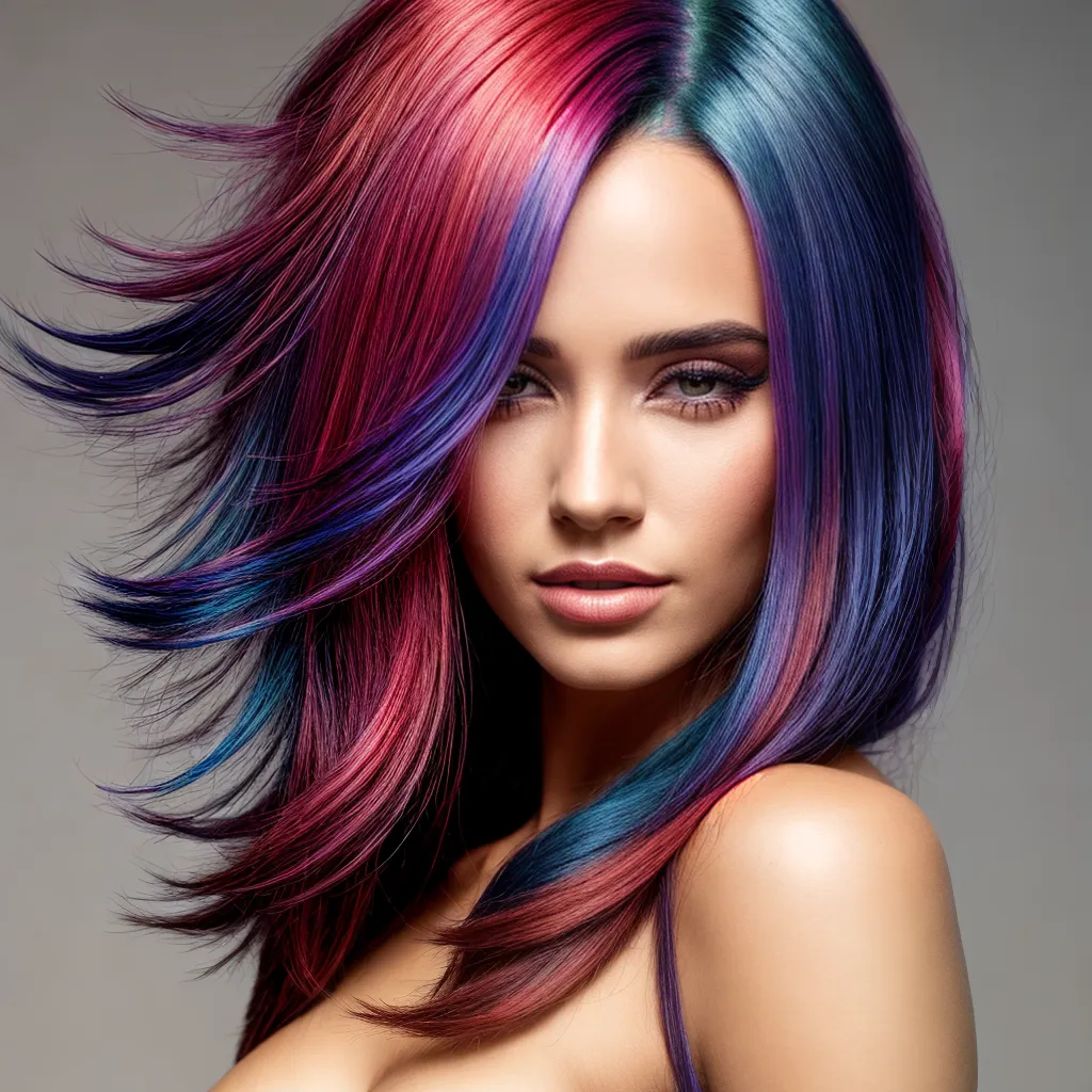 cabelo colorido mulher vibrante 1 cabelo colorido mulher vibrante 1