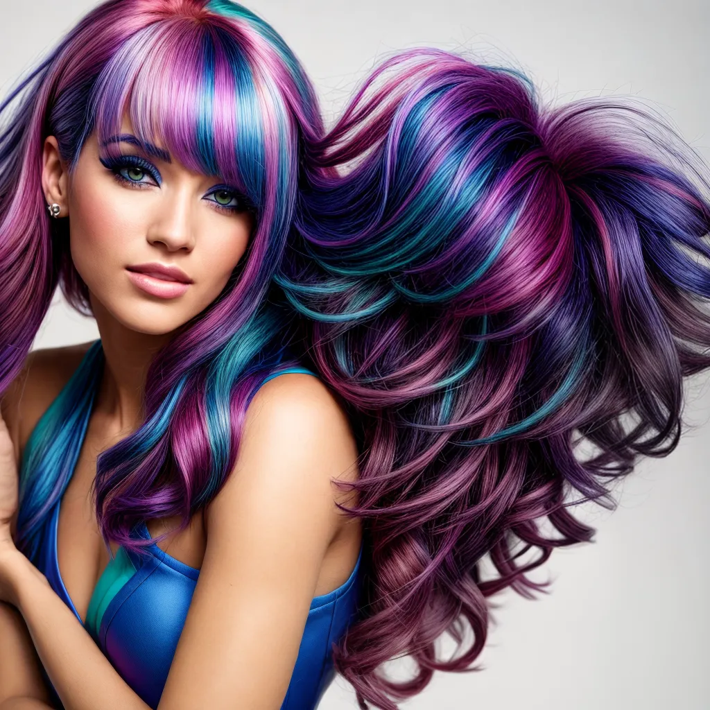 mulher cabelo colorido vibrante 4 mulher cabelo colorido vibrante 4