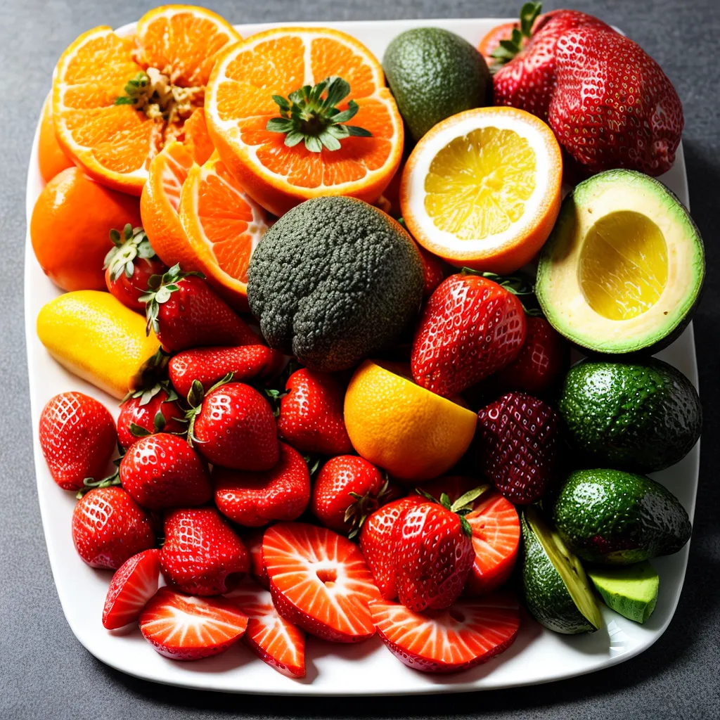 frutas legumes coloridos cabelos saudaveis