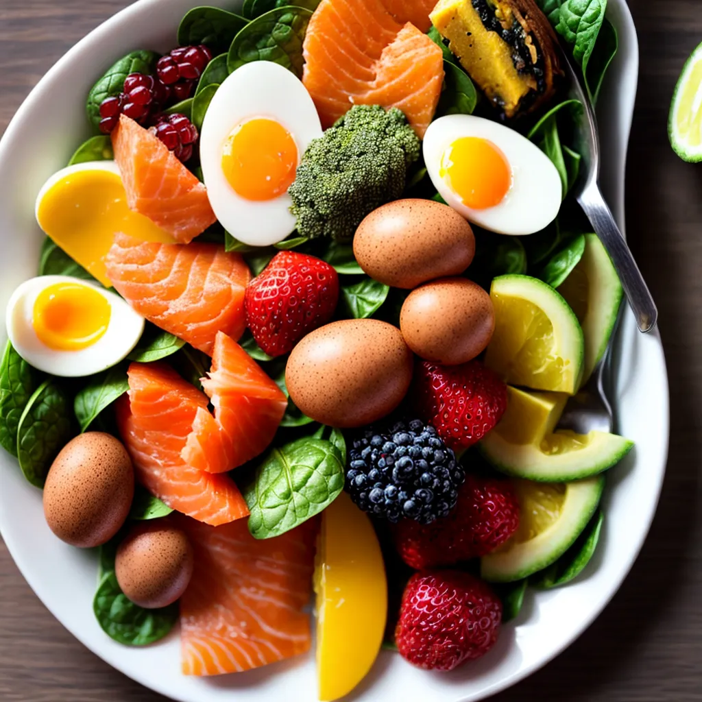 prato colorido alimentos nutrientes cabelo saudavel
