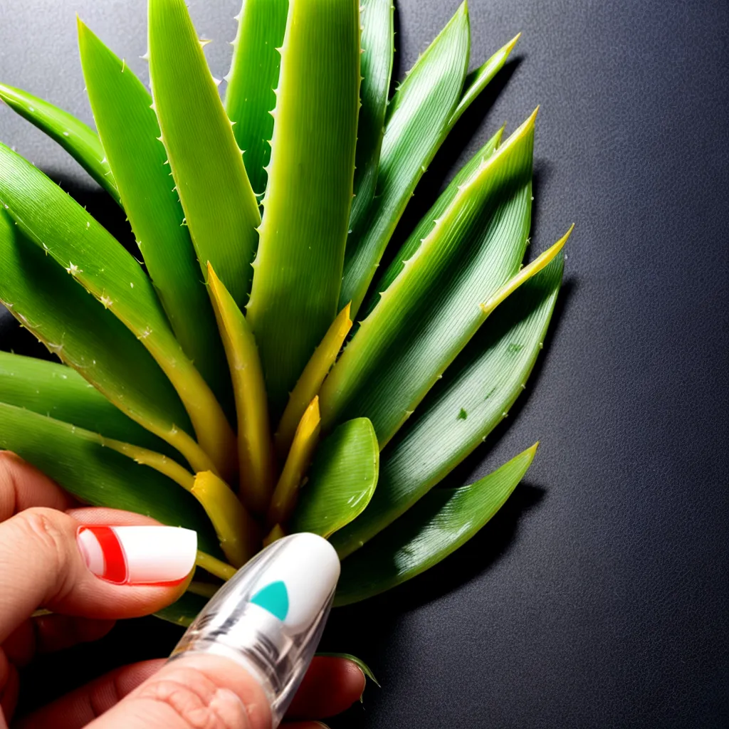 aloe vera folha corte gel