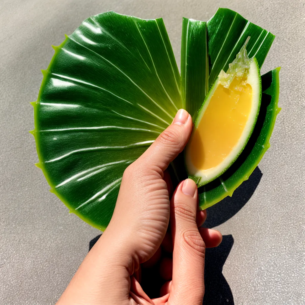 aloe vera gel aplicado cabelo brilhante