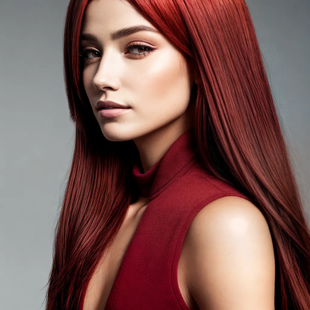 cabelo vermelho sol brilho