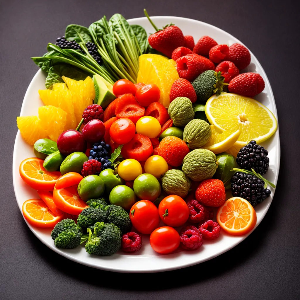 prato colorido frutas vegetais cabelos saudaveis prato colorido frutas vegetais cabelos saudaveis