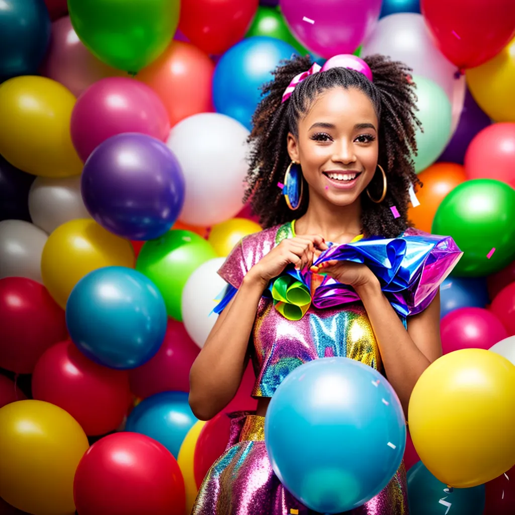menina sorridente chapeu festa infantil