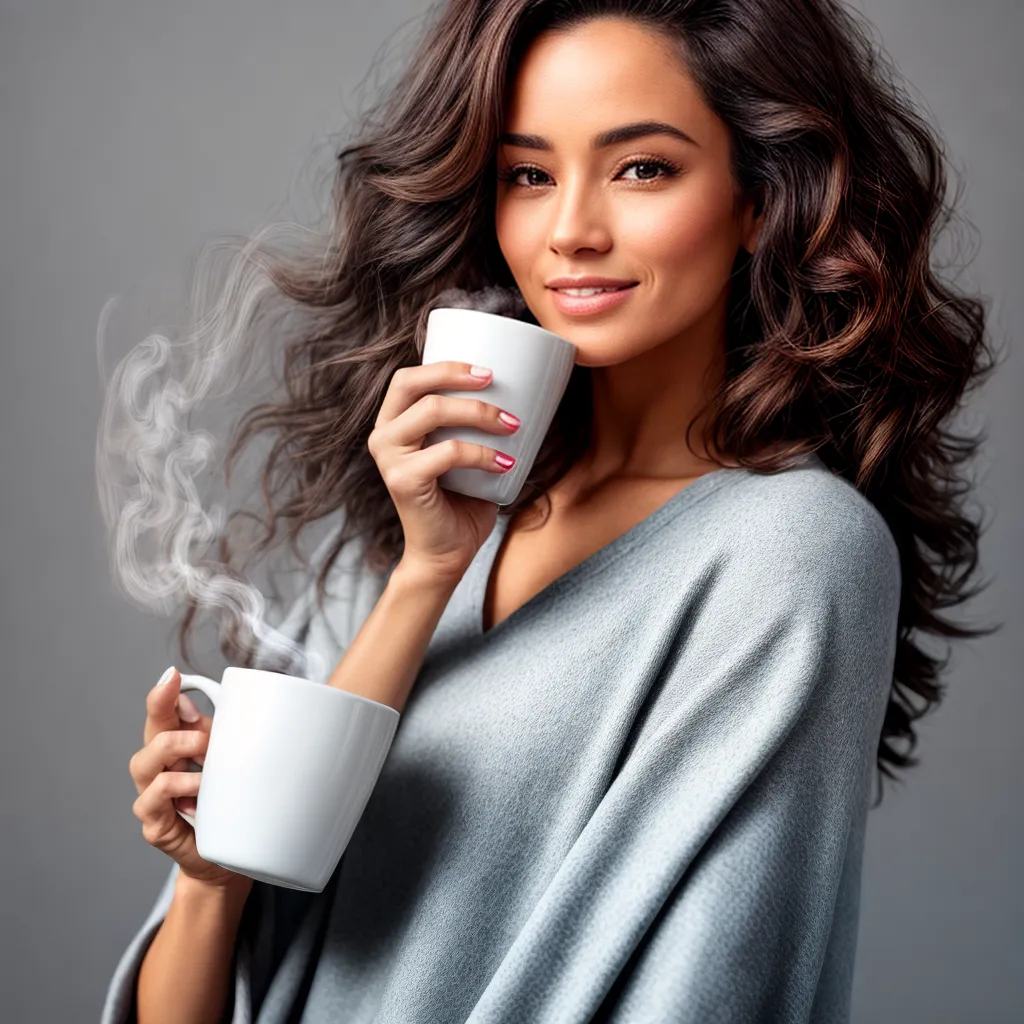 mao cafe vapor cabelo saudavel