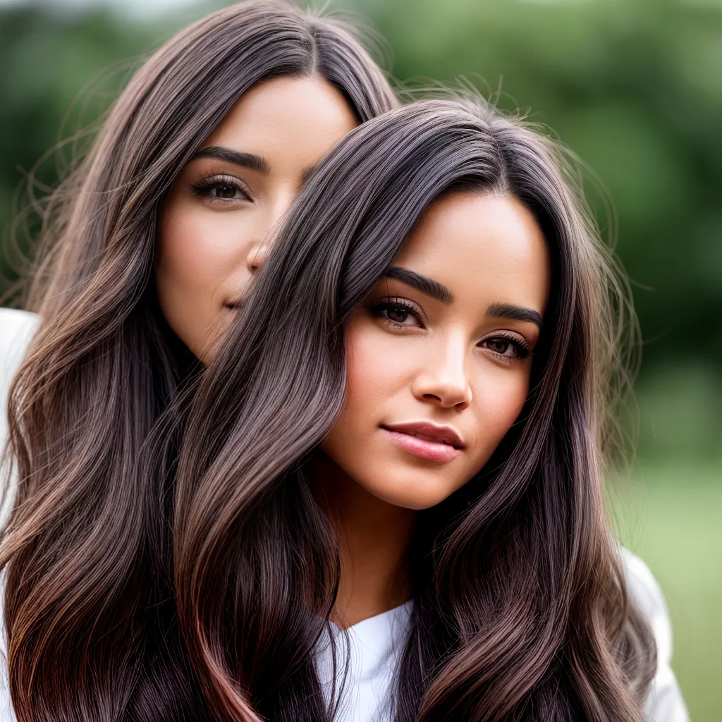 cabelo liso brilhante mulher confiante 2 cabelo liso brilhante mulher confiante 2