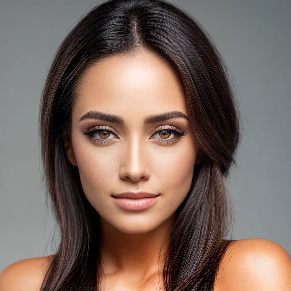 rosto mulher pele perfeita olhos vibrantes rosto mulher pele perfeita olhos vibrantes