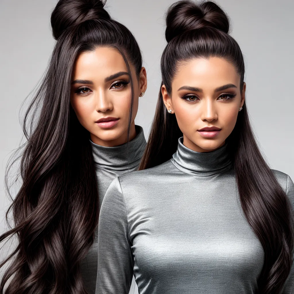 mulher cabelo longo topete sofisticado mulher cabelo longo topete sofisticado