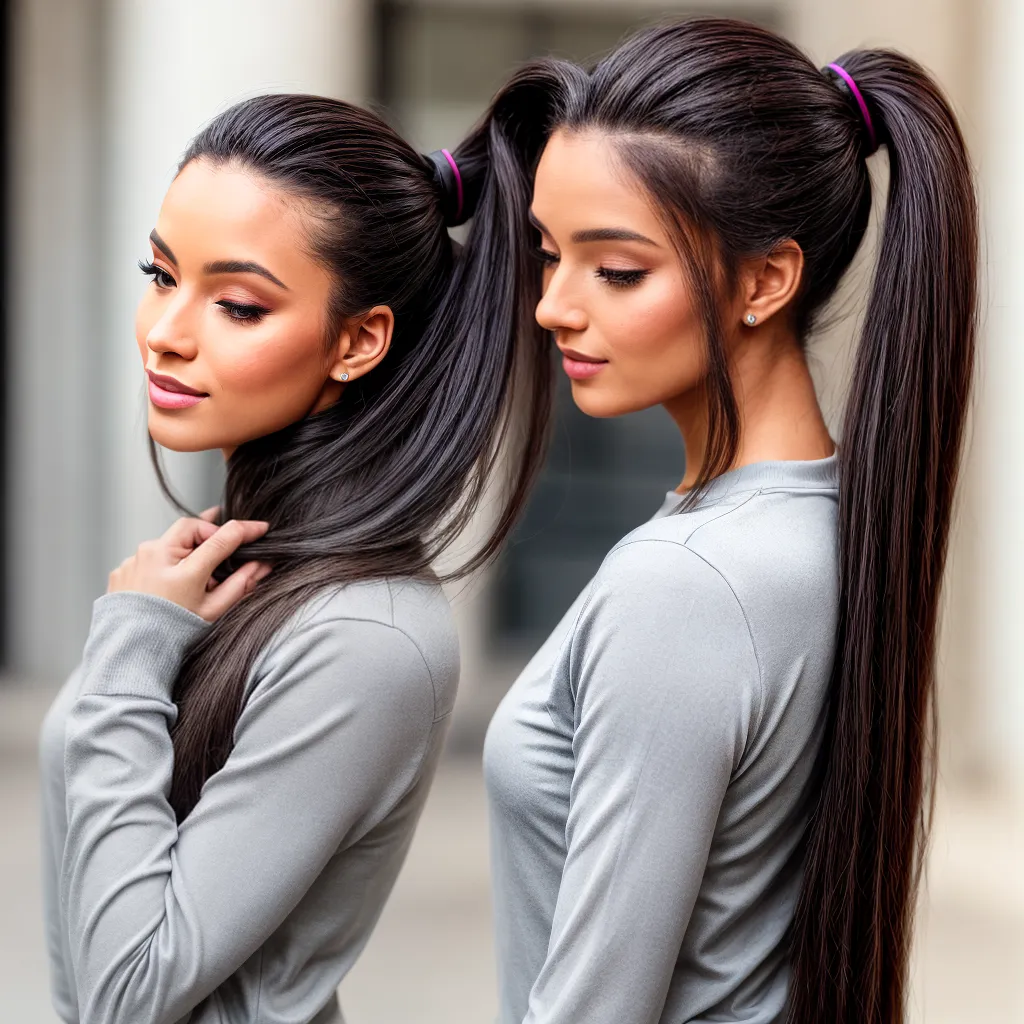 mulher cabelo longo rabo de cavalo 4 mulher cabelo longo rabo de cavalo 4