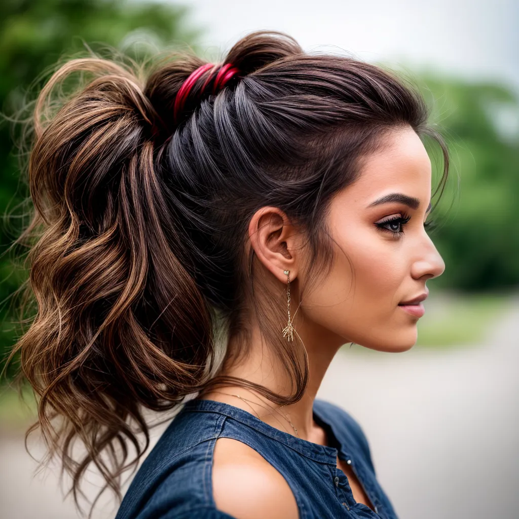 mulher cabelo despojado rabo de cavalo 1 mulher cabelo despojado rabo de cavalo 1