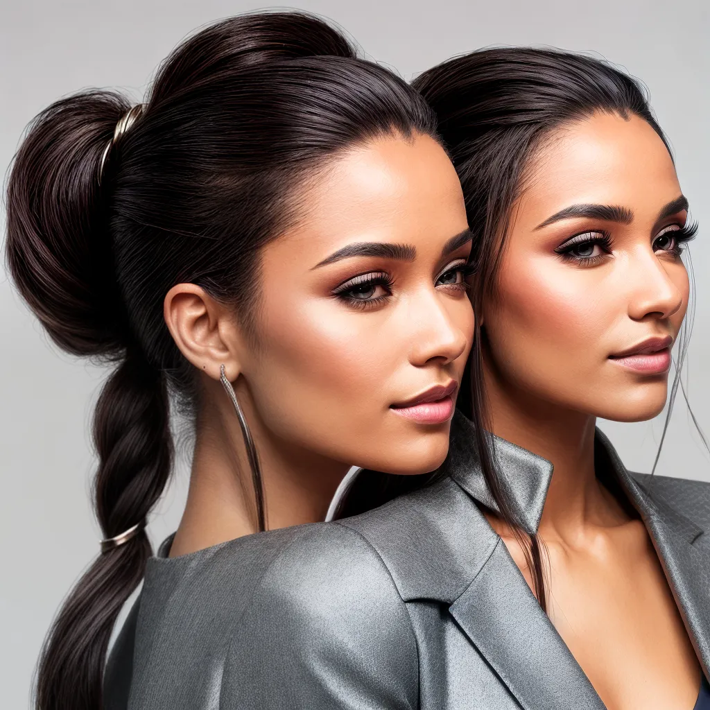 cabelo longo ponytail tranca elegante cabelo longo ponytail tranca elegante