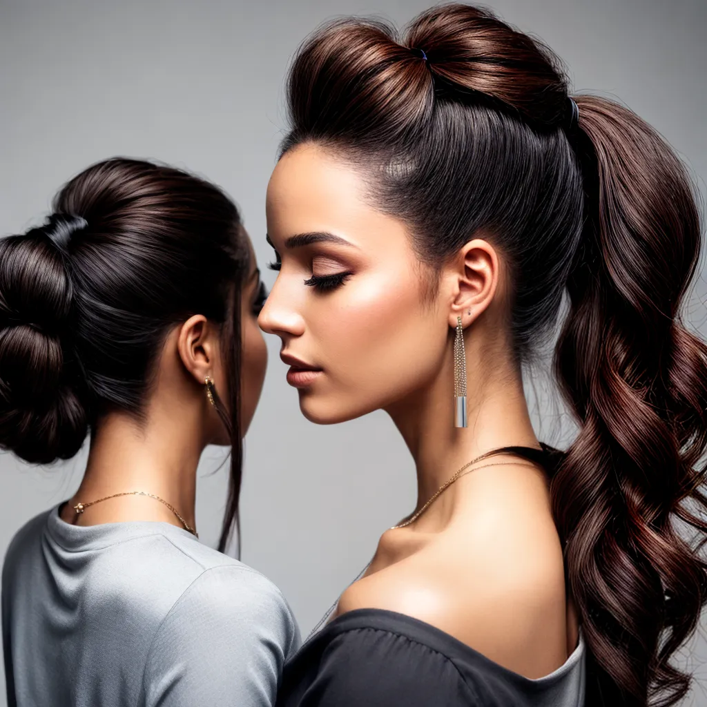 penteado ponytail cachos soltos