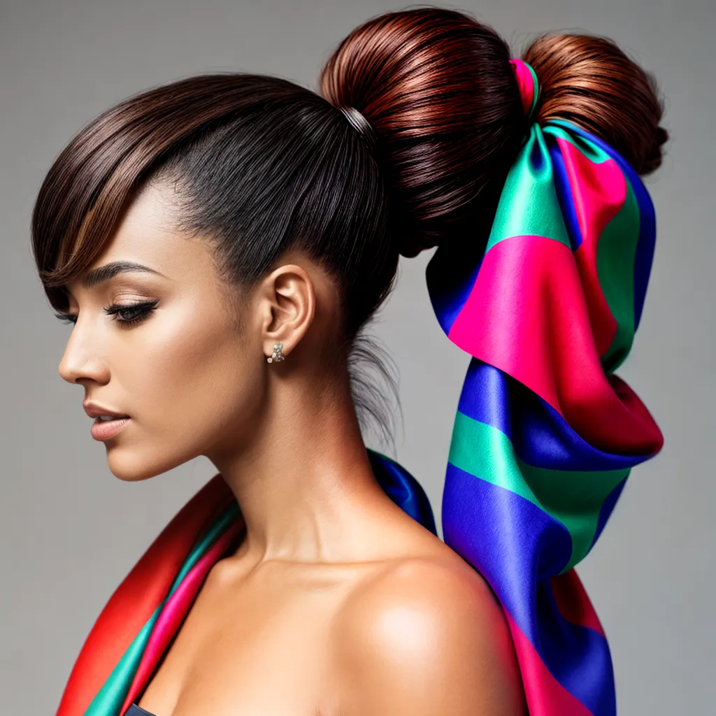cabelo ponytail estiloso scarf cabelo ponytail estiloso scarf