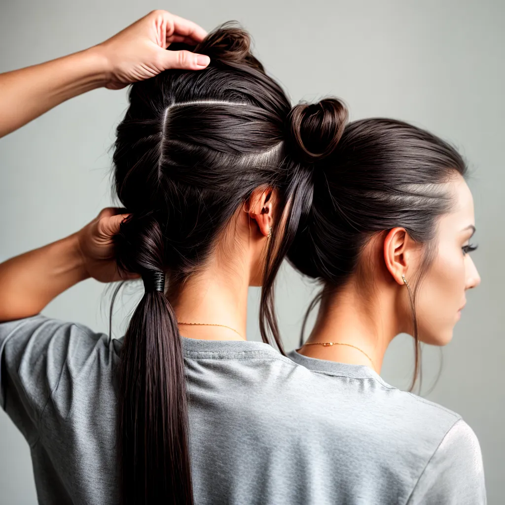 penteado rabo de cavalo elegante