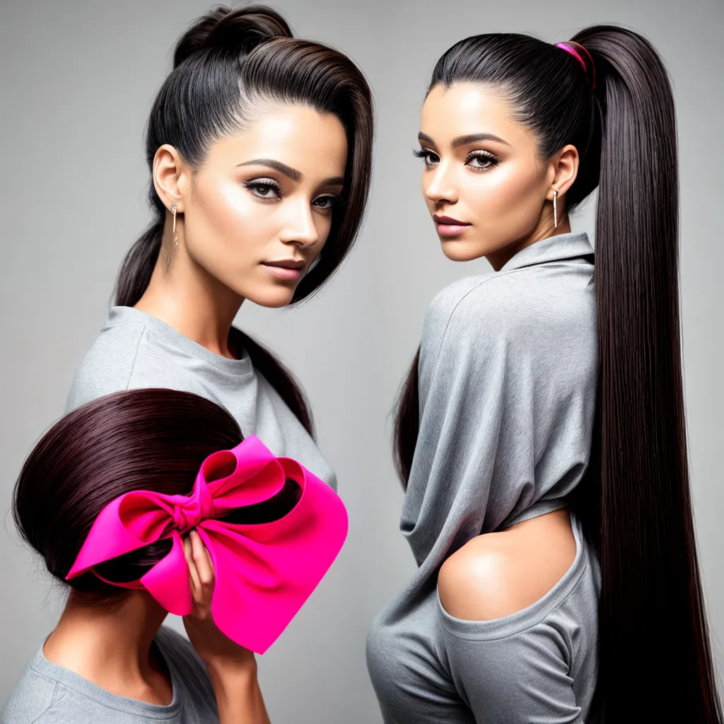 penteado ponytail mulher bobby pins