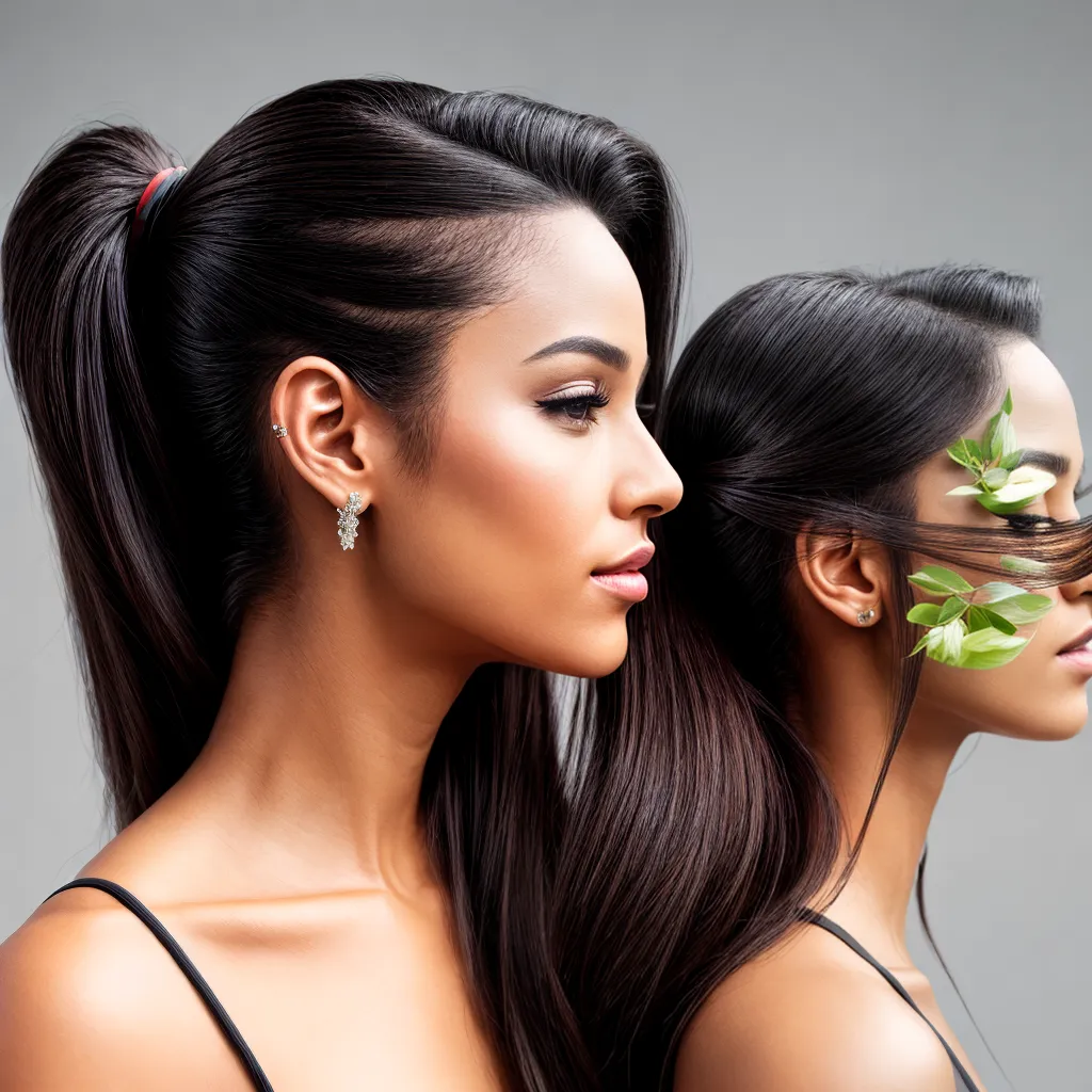 penteado ponytail elegante mulher 1
