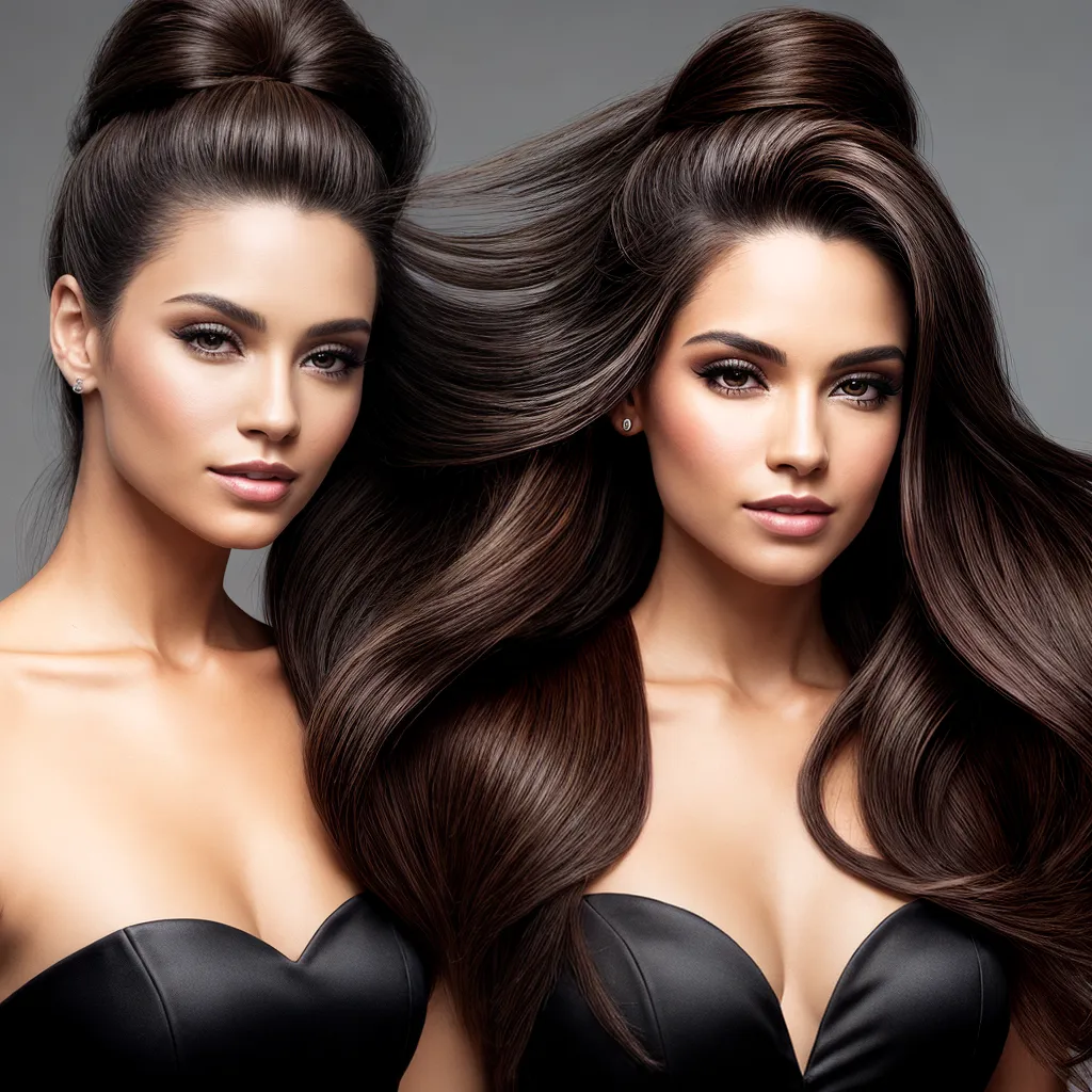 mulher cabelo longo rabo de cavalo elegante 2 mulher cabelo longo rabo de cavalo elegante 2