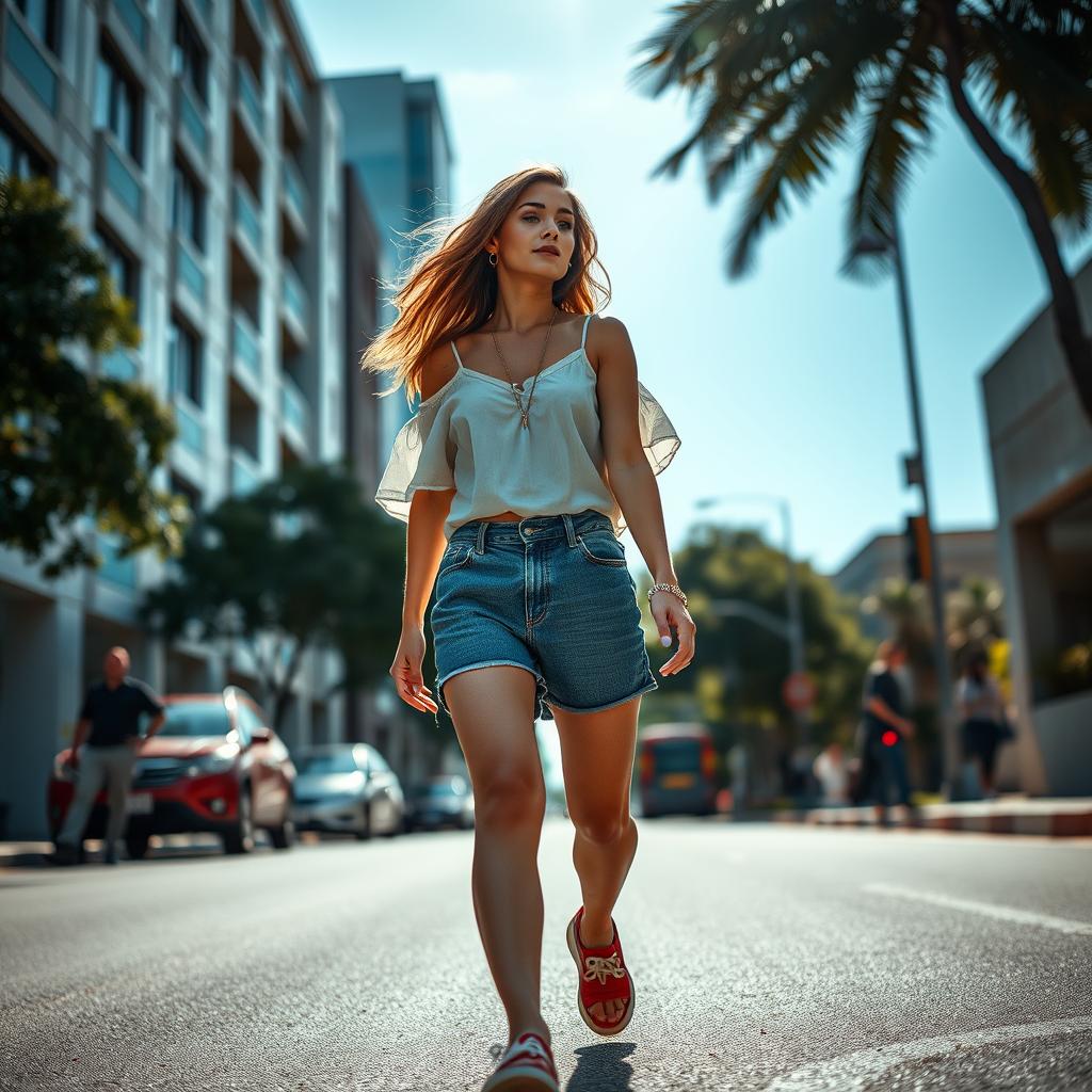 Gosto que minha esposa ande de shortinho curto na rua. O que vocês acham?