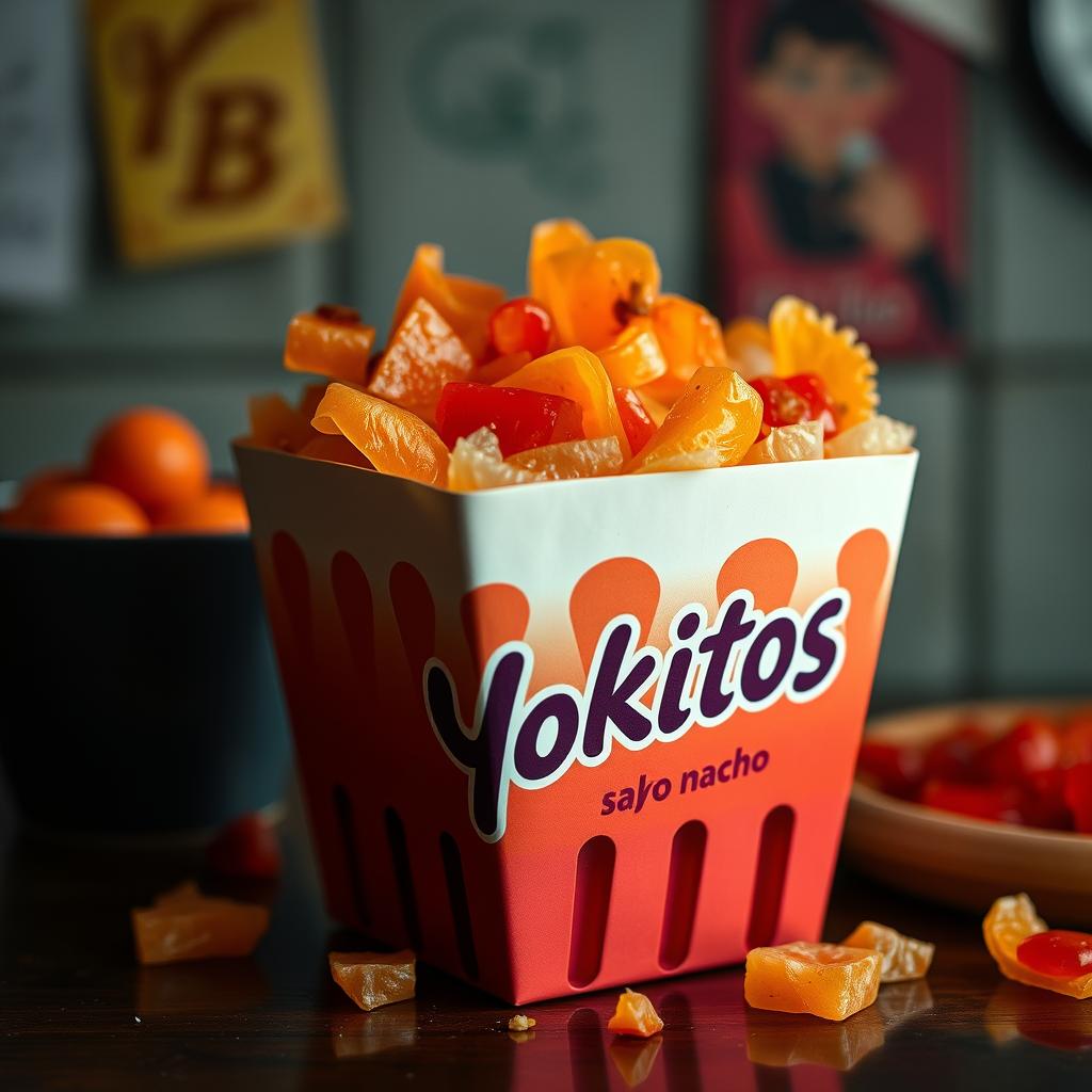 Vocês lembram do salgadinho Yokitos roxo sabor nacho?