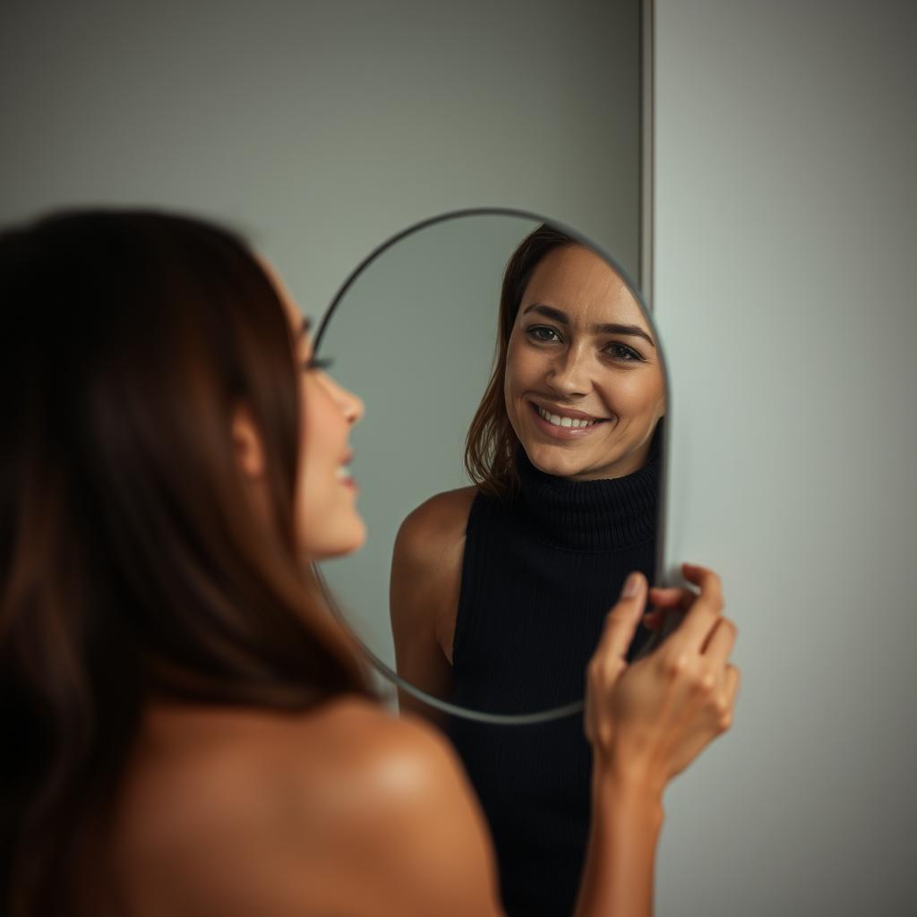 Eu disse brincando que não gostava de cu preto e a primeira coisa que ela fez foi olhar o cu no espelho Eu disse brincando que não gostava de cu preto e a primeira coisa que ela fez foi olhar o cu no espelho