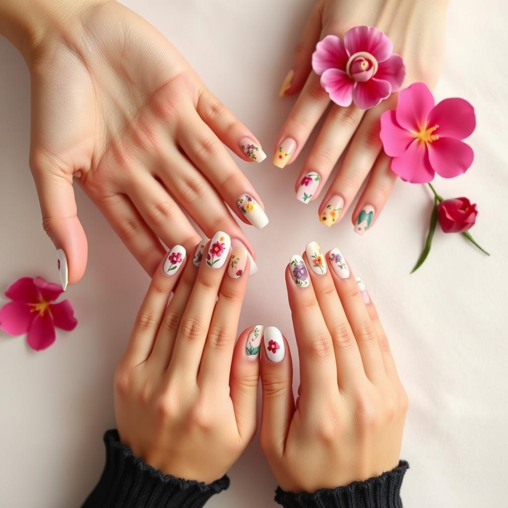 Nail art floral: 26 ideias de unhas decoradas floridas