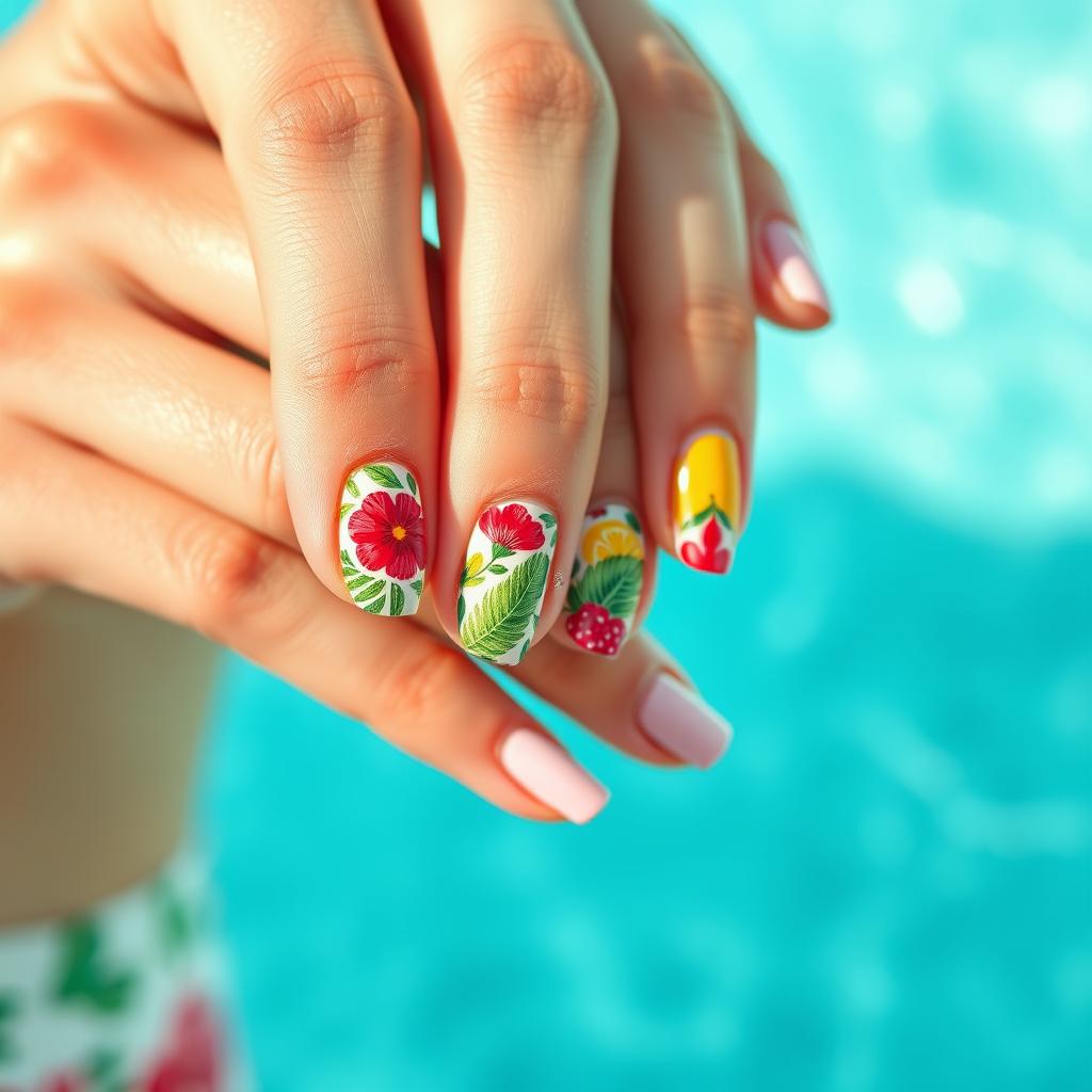 Nail art tropical: 26 decorações divertidas para suas unhas de verão