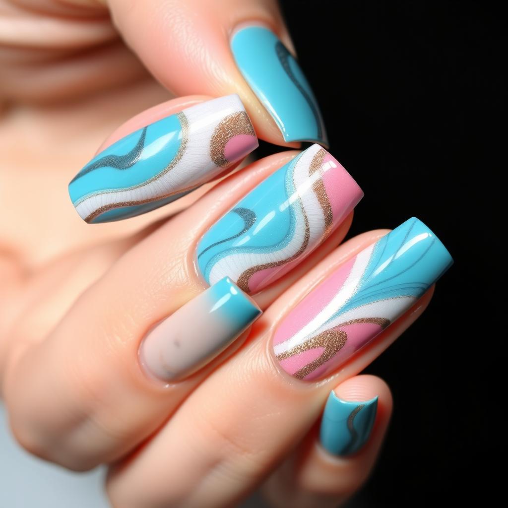 Unha marmorizada: 6 ideias incríveis para você ficar belíssima