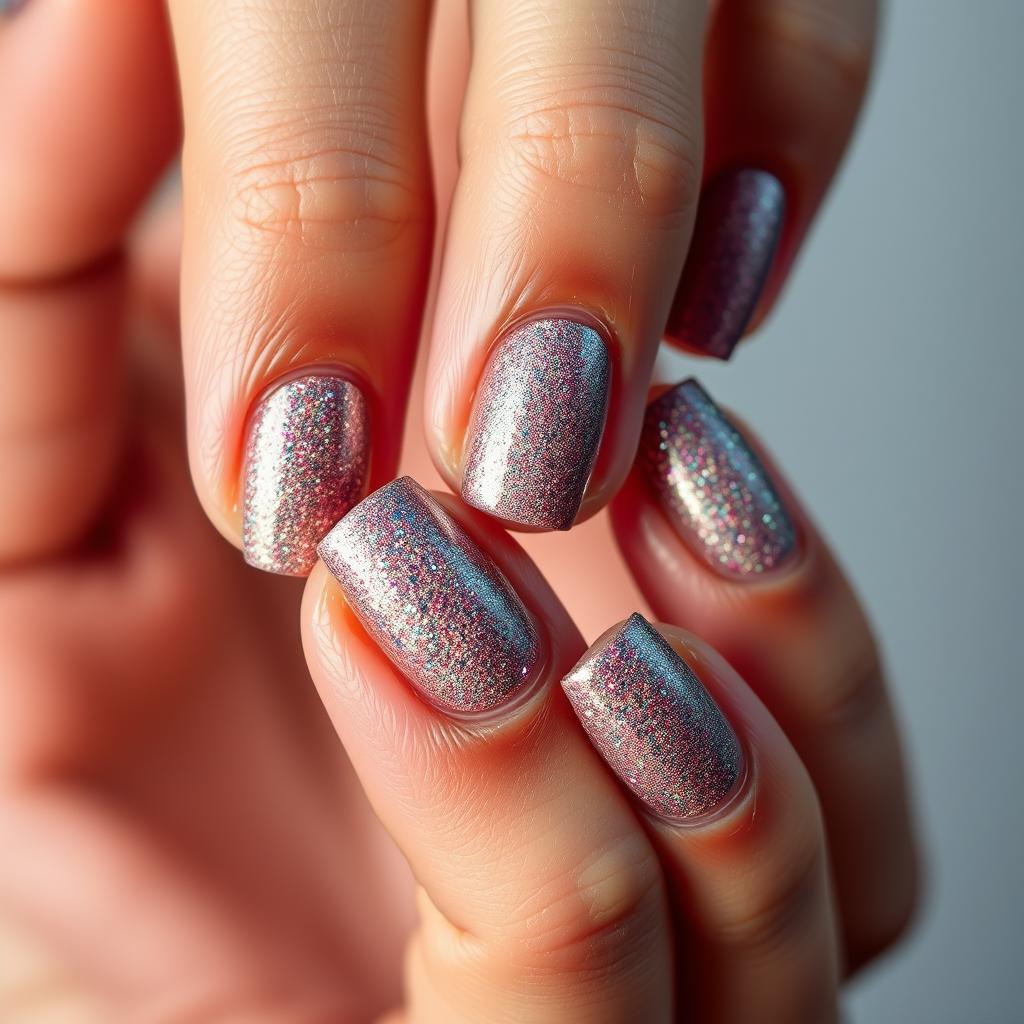Unhas curtas com brilho: 7 inspirações para você se destacar