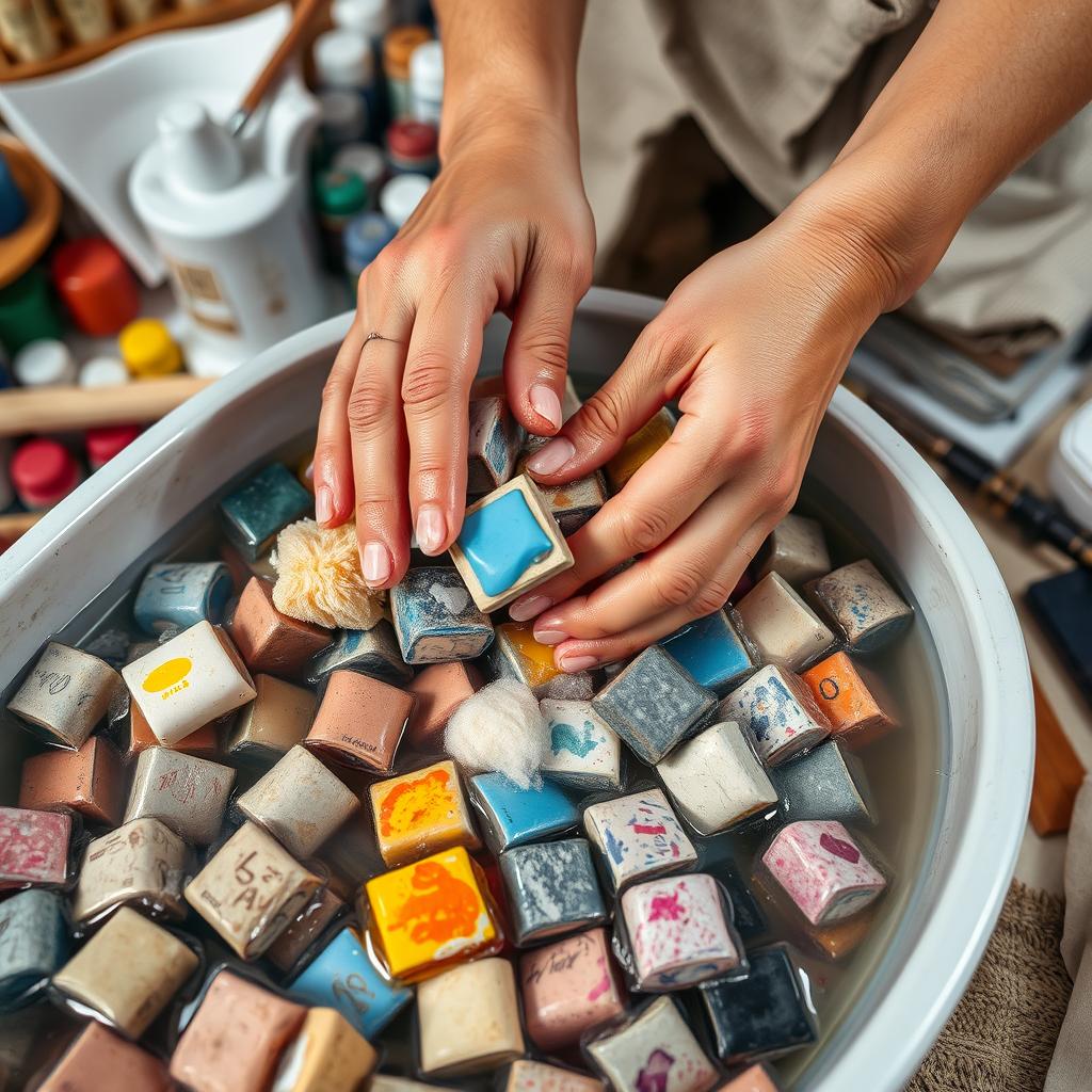Sujou? Confira dicas de como limpar pincel de tinta e outros materiais de arte