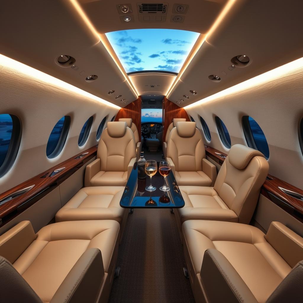 Luxo puro: fotos de aviões privados surpreendem com interior personalizado