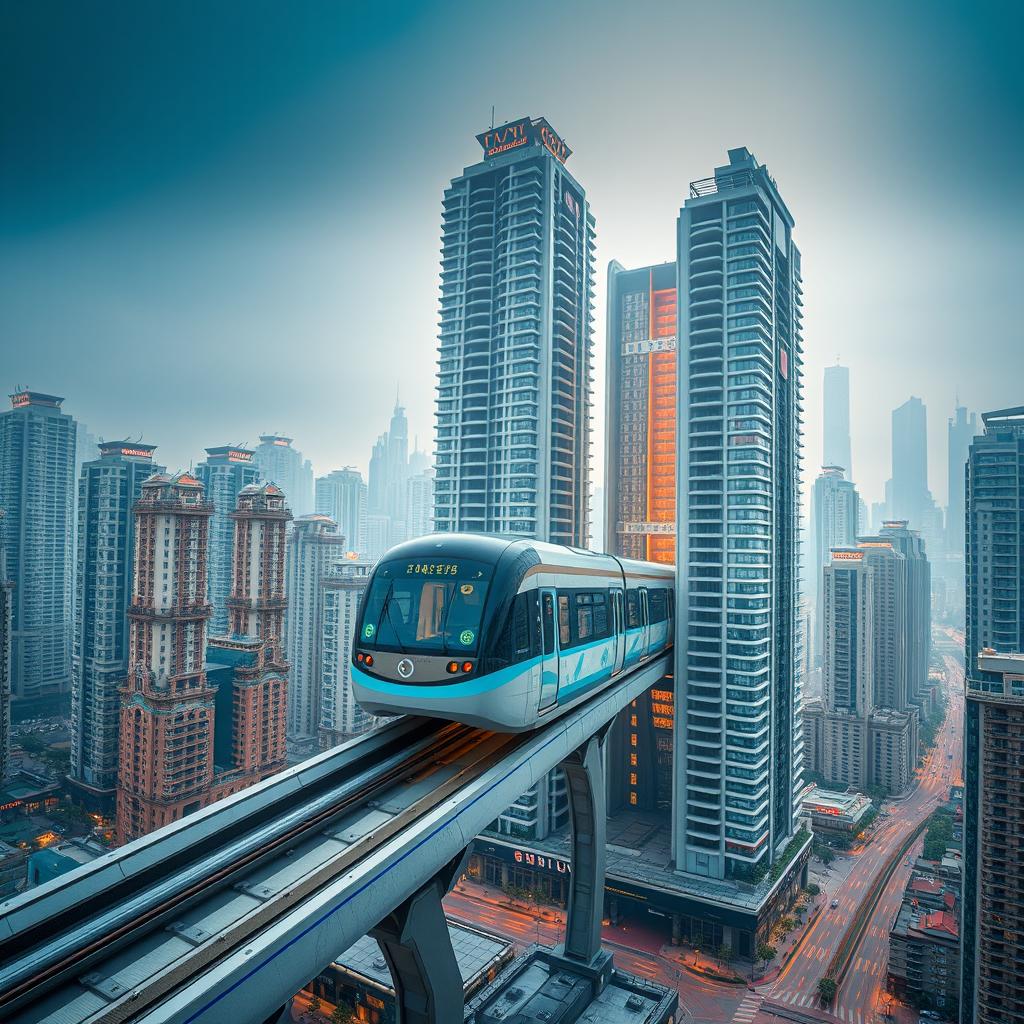 Inacreditável: vídeo mostra metrô passando por dentro de prédio na China Inacreditável: vídeo mostra metrô passando por dentro de prédio na China