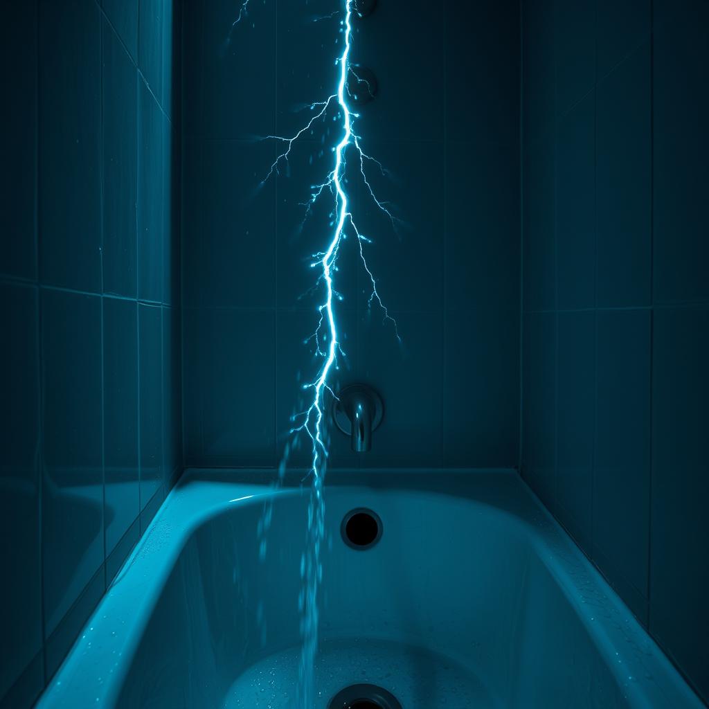 Saiba por que você não deve tomar banho durante uma tempestade