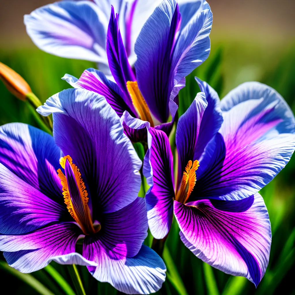 flor iris roxa elegancia mitologia