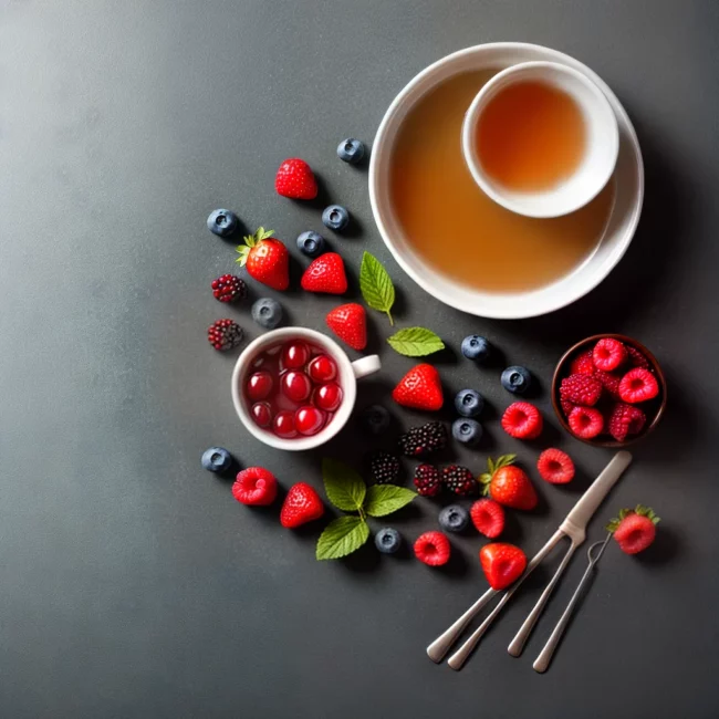 cha verde frutas vermelhas emagrecimento