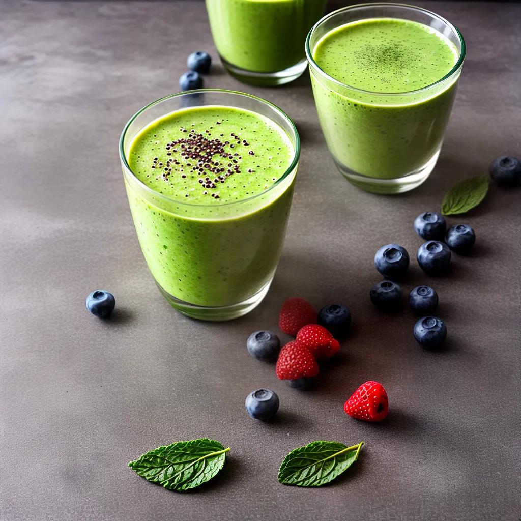 smoothie verde frutas saudavel