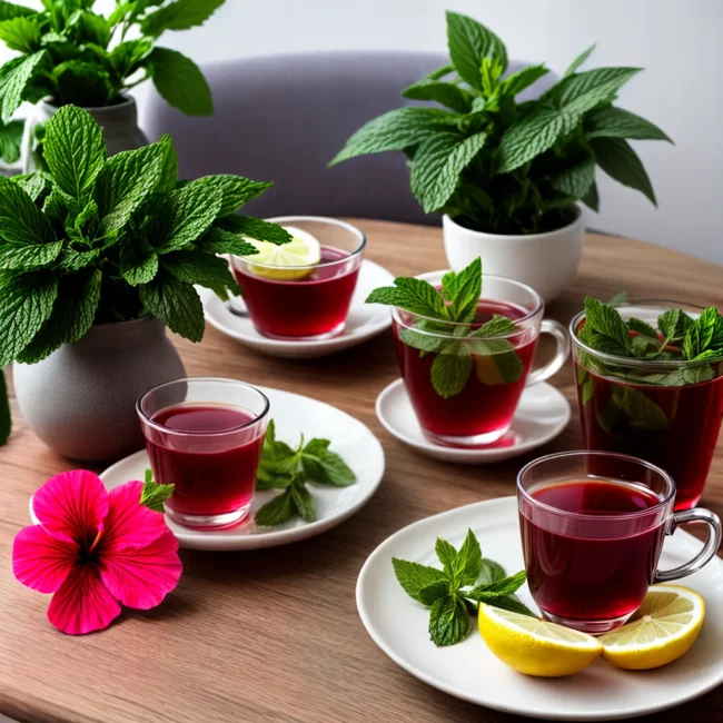 cha hibisco limao yoga natureza