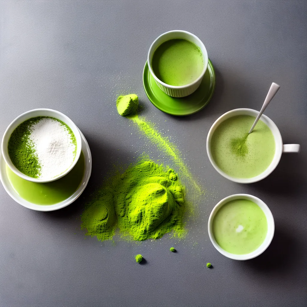 matcha latte verde bambu po