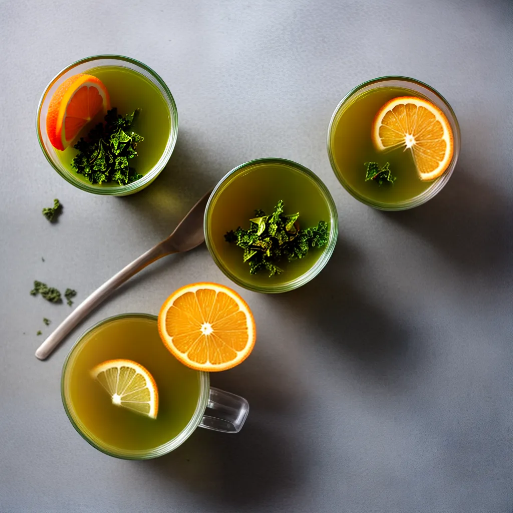 cha verde saudavel kale gengibre laranja