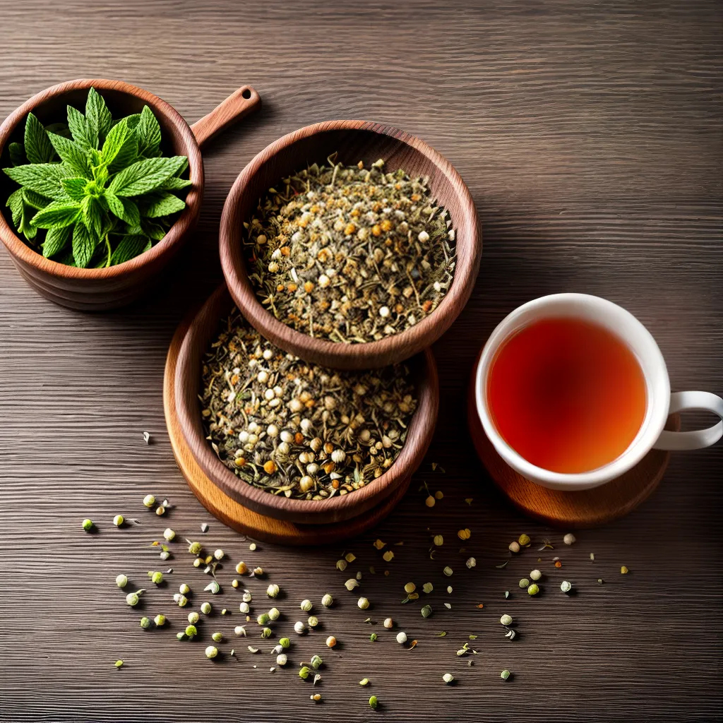 caixa ervas aromaticas cha