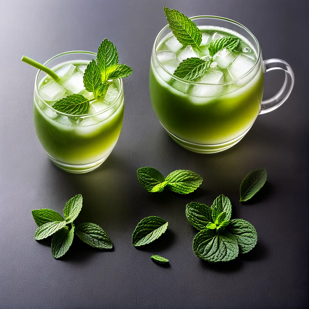 bebida verde fresca mint cucumber bebida verde fresca mint cucumber